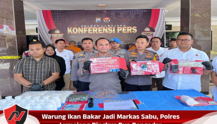 Warung Ikan Bakar Jadi Markas Sabu, Polres Lumajang Ringkus Dua Pengedar