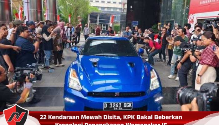22 Kendaraan Mewah Disita, KPK Bakal Beberkan Kronologi Penangkapan Wamenaker IE