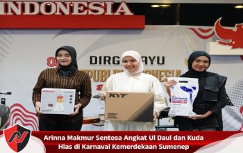 Arinna Makmur Sentosa Angkat Ul Daul dan Kuda Hias di Karnaval Kemerdekaan Sumenep