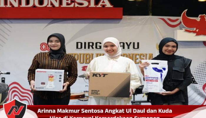Arinna Makmur Sentosa Angkat Ul Daul dan Kuda Hias di Karnaval Kemerdekaan Sumenep