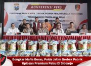 Bongkar Mafia Beras, Polda Jatim Grebek Pabrik Oplosan Premium Palsu Di Sidoarjo