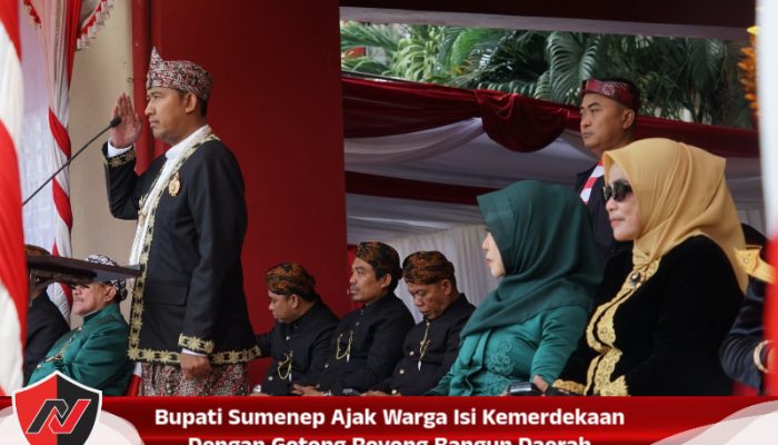 Bupati Sumenep Ajak Warga Isi Kemerdekaan Dengan Gotong Royong Bangun Daerah