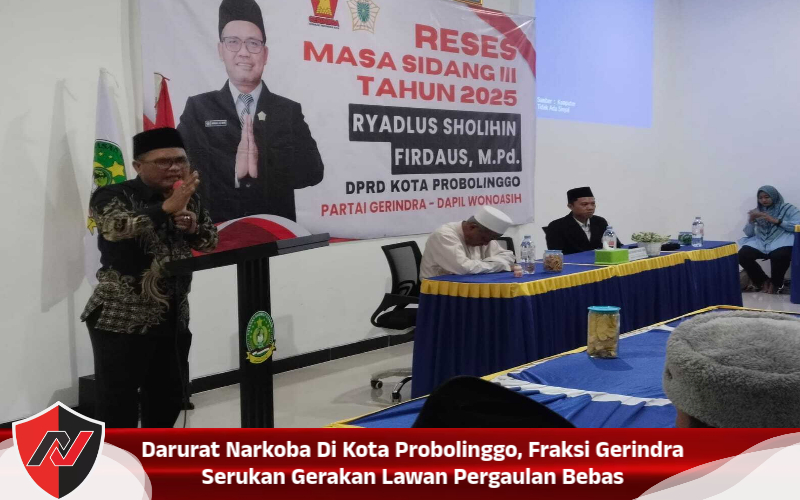 Darurat Narkoba Di Kota Probolinggo, Fraksi Gerindra Serukan Gerakan Lawan Pergaulan Bebas
