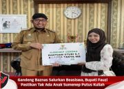 Gandeng Baznas Salurkan Beasiswa, Bupati Fauzi Pastikan Tak Ada Anak Sumenep Putus Kuliah