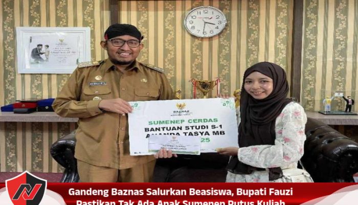 Gandeng Baznas Salurkan Beasiswa, Bupati Fauzi Pastikan Tak Ada Anak Sumenep Putus Kuliah