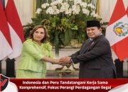 Indonesia dan Peru Tandatangani Kerja Sama Komprehensif, Fokus Perangi Perdagangan Ilegal