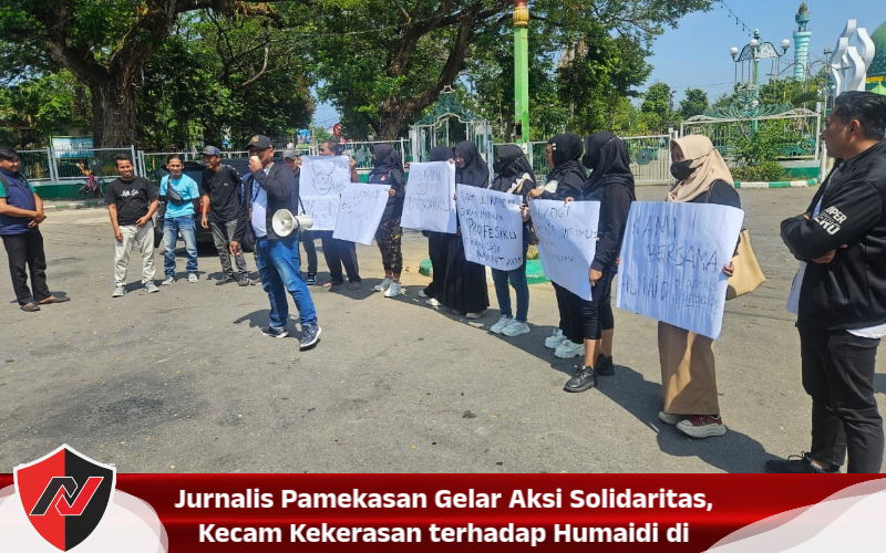 Jurnalis Pamekasan Gelar Aksi Solidaritas, Kecam Kekerasan Terhadap Humaidi di Situbondo