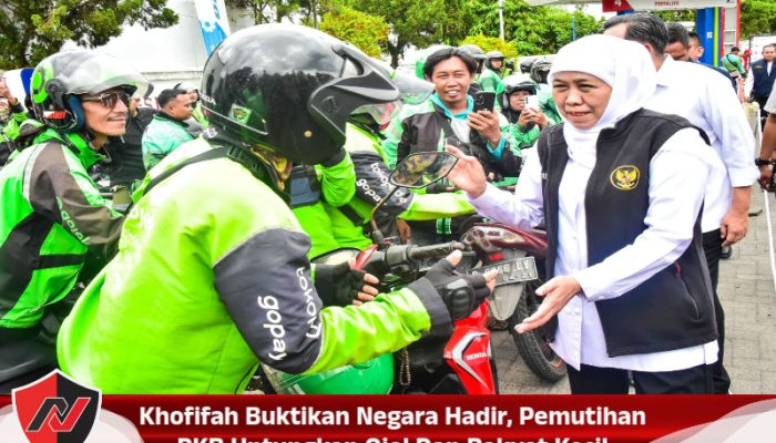 Khofifah Buktikan Negara Hadir, Pemutihan PKB Untungkan Ojol Dan Rakyat Kecil