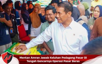 Mentan Amran Jawab Keluhan Pedagang Pasar Di Tengah Gencarnya Operasi Pasar Beras