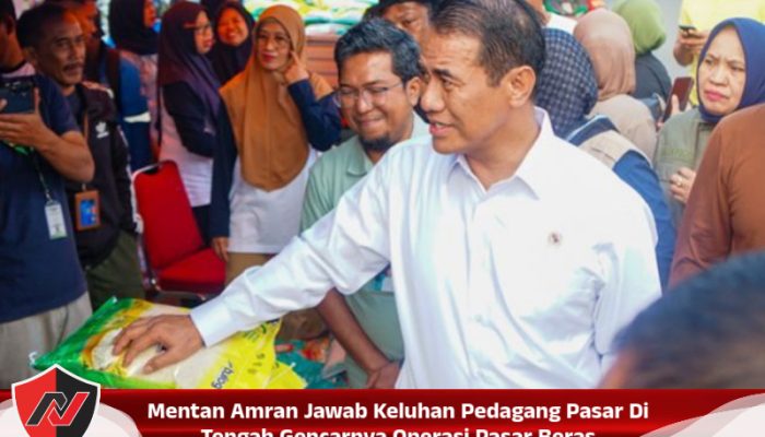 Mentan Amran Jawab Keluhan Pedagang Pasar Di Tengah Gencarnya Operasi Pasar Beras