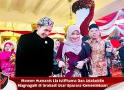 Momen Humanis Lia Istifhama Dan Jalaluddin Magnagalli di Grahadi Usai Upacara Kemerdekaan