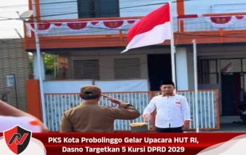 PKS Kota Probolinggo Gelar Upacara HUT RI, Dasno Targetkan 5 Kursi DPRD 2029