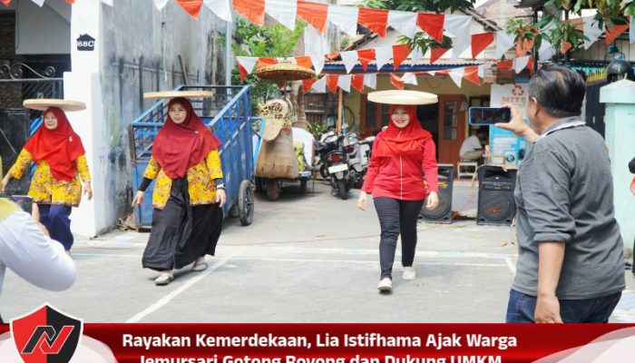 Rayakan Kemerdekaan, Lia Istifhama Ajak Warga Jemursari Gotong Royong dan Dukung UMKM