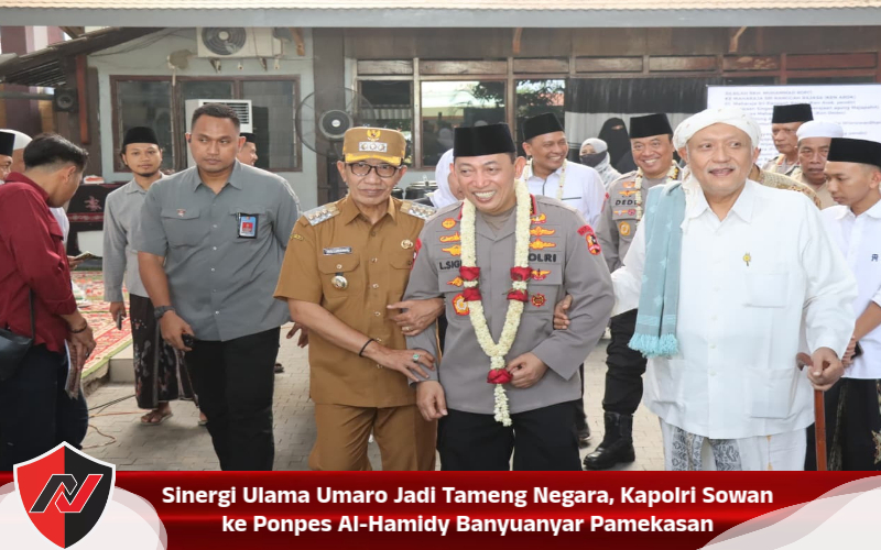 Sinergi Ulama Umaro Jadi Tameng Negara, Kapolri Sowan ke Ponpes Al-Hamidy Banyuanyar Pamekasan