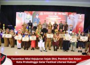 Tanamkan Nilai Kejujuran Sejak Dini, Pemkot Dan Kejari Kota Probolinggo Gelar Festival Literasi Hukum