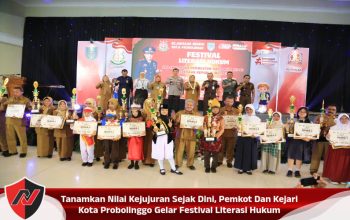 Tanamkan Nilai Kejujuran Sejak Dini, Pemkot Dan Kejari Kota Probolinggo Gelar Festival Literasi Hukum