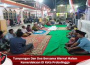 Tumpengan Dan Doa Bersama Warnai Malam Kemerdekaan Di Kota Probolinggo