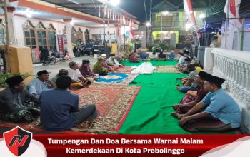 Tumpengan Dan Doa Bersama Warnai Malam Kemerdekaan Di Kota Probolinggo