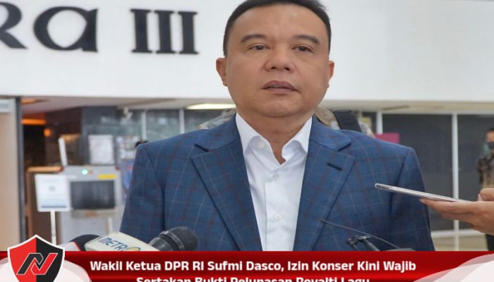 Wakil Ketua DPR RI Sufmi Dasco, Izin Konser Kini Wajib Sertakan Bukti Pelunasan Royalti Lagu