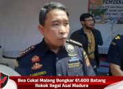 Bea Cukai Malang Bongkar 61.600 Batang Rokok Ilegal Asal Madura