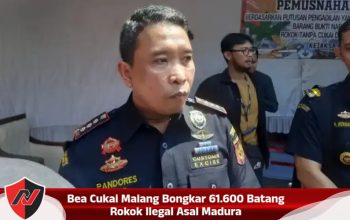 Bea Cukai Malang Bongkar 61.600 Batang Rokok Ilegal Asal Madura