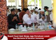 Bupati Fauzi Ajak Warga Jaga Persatuan Lewat Doa Bersama Di Keraton Sumenep