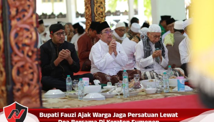 Bupati Fauzi Ajak Warga Jaga Persatuan Lewat Doa Bersama Di Keraton Sumenep