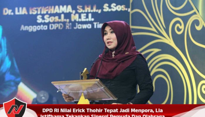 DPD RI Nilai Erick Thohir Tepat Jadi Menpora, Lia Istifhama Tekankan Sinergi Pemuda Dan Olahraga