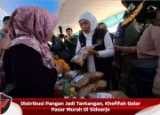 Distribusi Pangan Jadi Tantangan, Khofifah Gelar Pasar Murah Di Sidoarjo