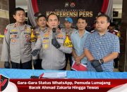 Gara-Gara Status WhatsApp, Pemuda Lumajang Bacok Ahmad Zakaria Hingga Tewas
