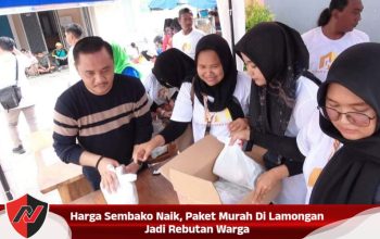 Harga Sembako Naik, Paket Murah Di Lamongan Jadi Rebutan Warga