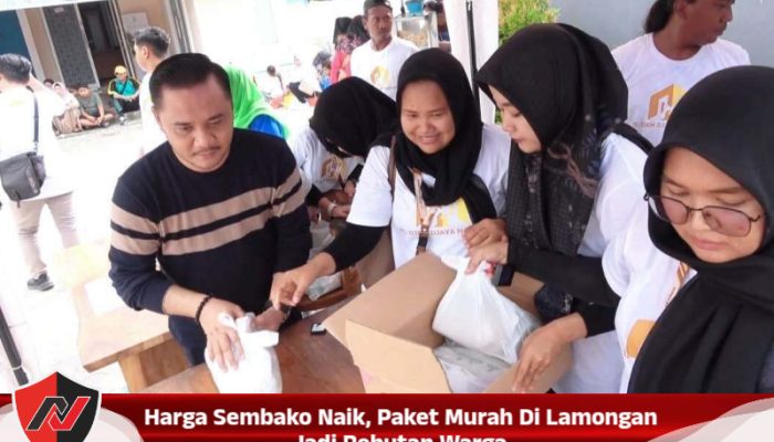 Harga Sembako Naik, Paket Murah Di Lamongan Jadi Rebutan Warga