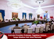 Instruksi Presiden Prabowo, Tegakkan Hukum Tanpa Abaikan Hak Asasi Manusia