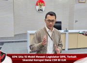 KPK Sita 15 Mobil Mewah Legislator DPR, Terkait Skandal Korupsi Dana CSR BI OJK