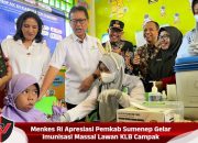 Menkes RI Apresiasi Pemkab Sumenep Gelar Imunisasi Massal Lawan KLB Campak