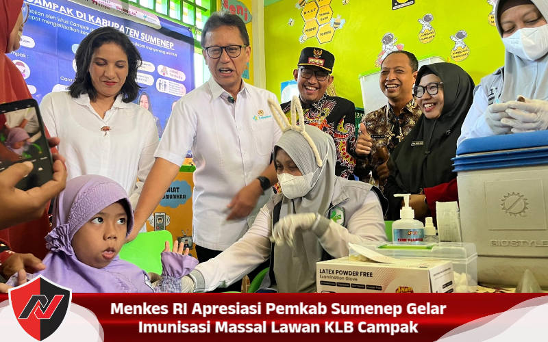 Menkes RI Apresiasi Pemkab Sumenep Gelar Imunisasi Massal Lawan KLB Campak