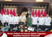 Menko Polkam Ad Interim Sjafrie Tegaskan Stabilitas Nasional Terkendali