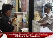 Ormas Squad Nusantara Tuntut Penertiban Tiang Wifi Ilegal Di Kota Probolinggo