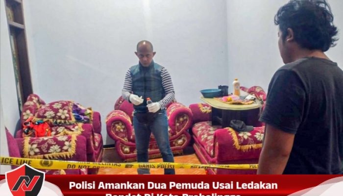 Polisi Amankan Dua Pemuda Usai Ledakan Bondet Di Kota Probolinggo