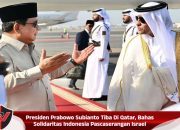 Presiden Prabowo Subianto Tiba Di Qatar, Bahas Solidaritas Indonesia Pascaserangan Israel
