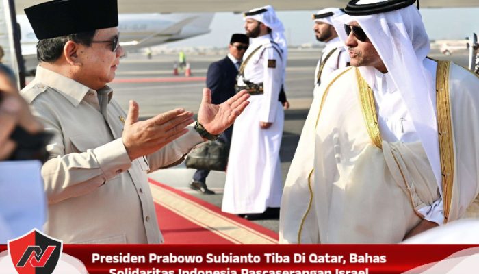 Presiden Prabowo Subianto Tiba Di Qatar, Bahas Solidaritas Indonesia Pascaserangan Israel