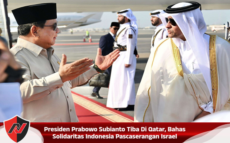 Presiden Prabowo Subianto Tiba Di Qatar, Bahas Solidaritas Indonesia Pascaserangan Israel