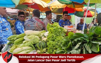 Relokasi 36 Pedagang Pasar Waru Pamekasan, Jalan Lancar Dan Pasar Jadi Tertib
