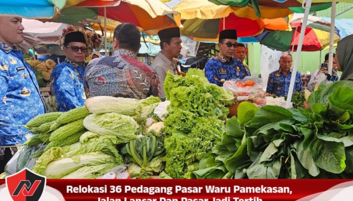 Relokasi 36 Pedagang Pasar Waru Pamekasan, Jalan Lancar Dan Pasar Jadi Tertib
