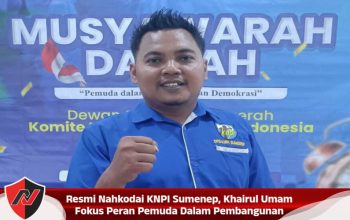 Resmi Nahkodai KNPI Sumenep, Khairul Umam Fokus Peran Pemuda Dalam Pembangunan