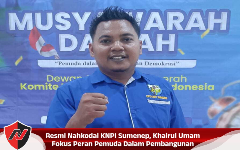 Resmi Nahkodai KNPI Sumenep, Khairul Umam Fokus Peran Pemuda Dalam Pembangunan