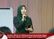 Senator DPD RI Lia Istifhama Desak Pemerintah Hapus Pajak Iklan Media Lokal Di Tengah Krisis Industri Pers