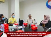 Senator DPD RI Lia Istifhama Gandeng Ombudsman Jatim Buka Posko Aduan Pelayanan Publik