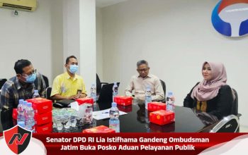 Senator DPD RI Lia Istifhama Gandeng Ombudsman Jatim Buka Posko Aduan Pelayanan Publik