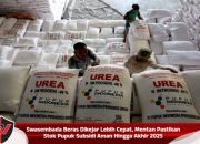 Swasembada Beras Dikejar Lebih Cepat, Mentan Pastikan Stok Pupuk Subsidi Aman Hingga Akhir 2025